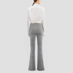 Elasticated wide-leg casual sports trousers