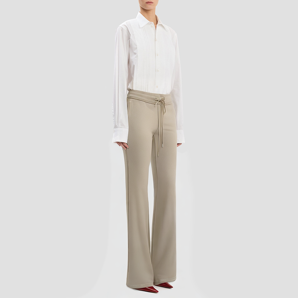 Embroidered cutout denim jeans