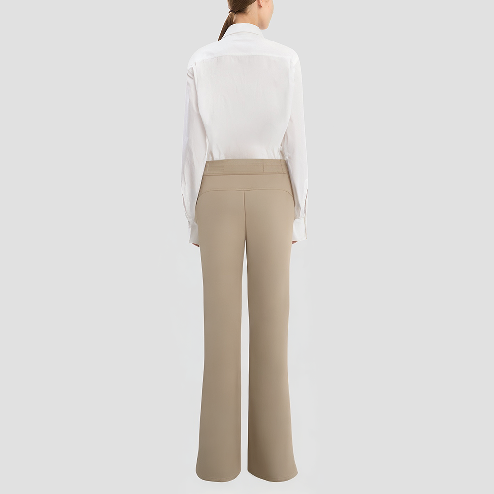 Embroidered cutout denim jeans