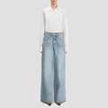 Knitted stretch waist casual trousers