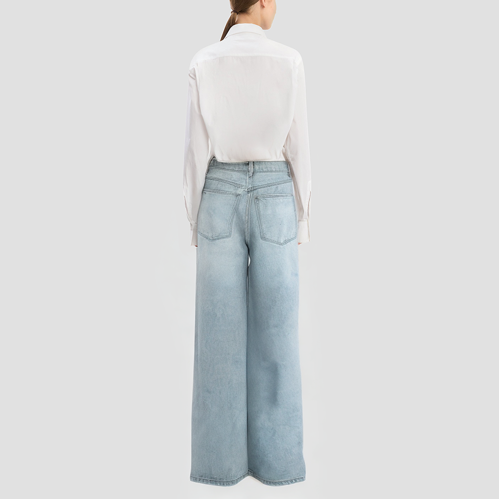Knitted stretch waist casual trousers