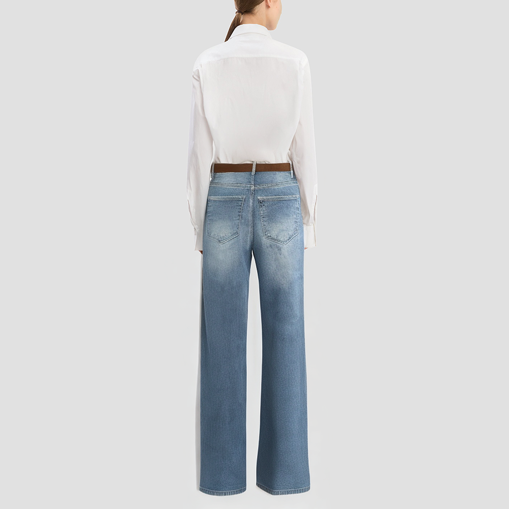 Retro-style casual trousers with side pockets