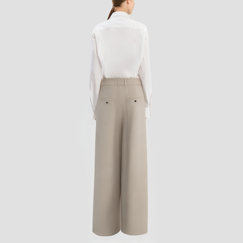 Blue mid-rise straight-leg jeans
