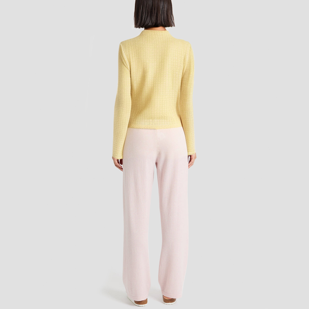 High street sequined single-button wool cardigan