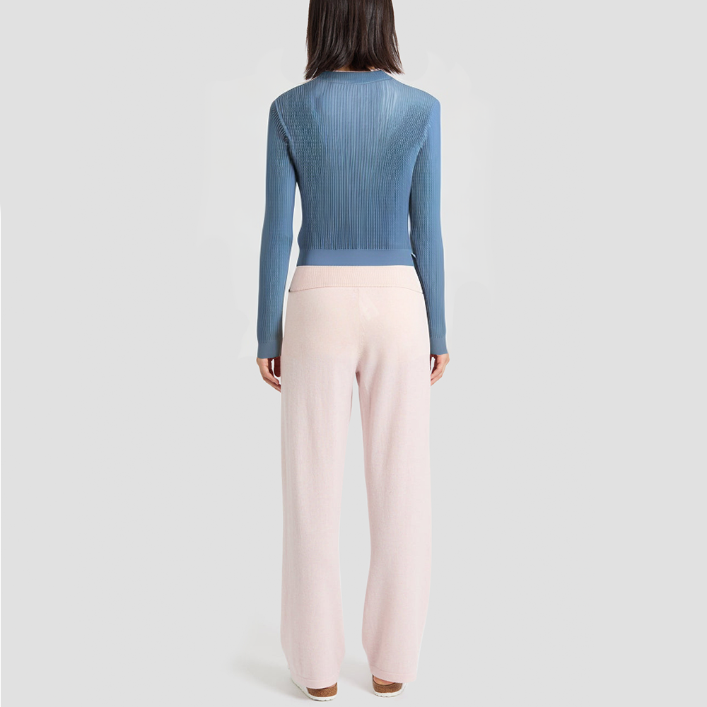 Sequined single-button wool cardigan