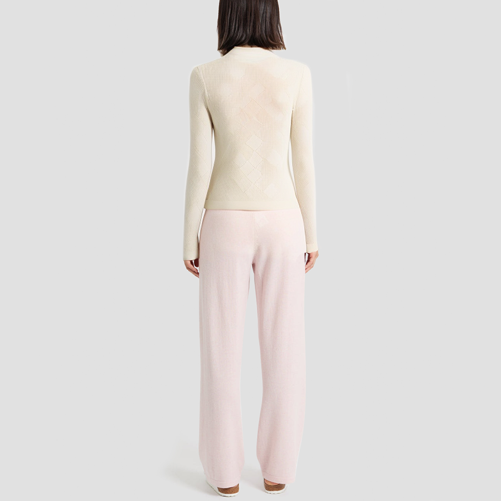 Three-dimensional slim-fit knitted cardigan