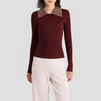 Retro French-style slim-fit knitted cardigan