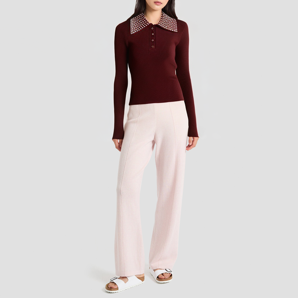 Retro French-style slim-fit knitted cardigan