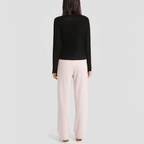 French-style slim-fit single-breasted sweater