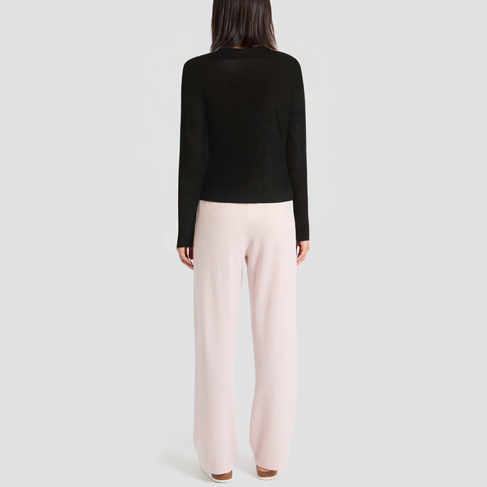 French-style slim-fit single-breasted sweater