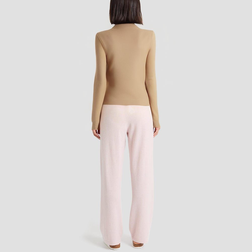 Retro V-neck slim-fit knitted cardigan