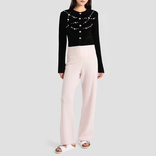 Beaded embellished knit cardigan