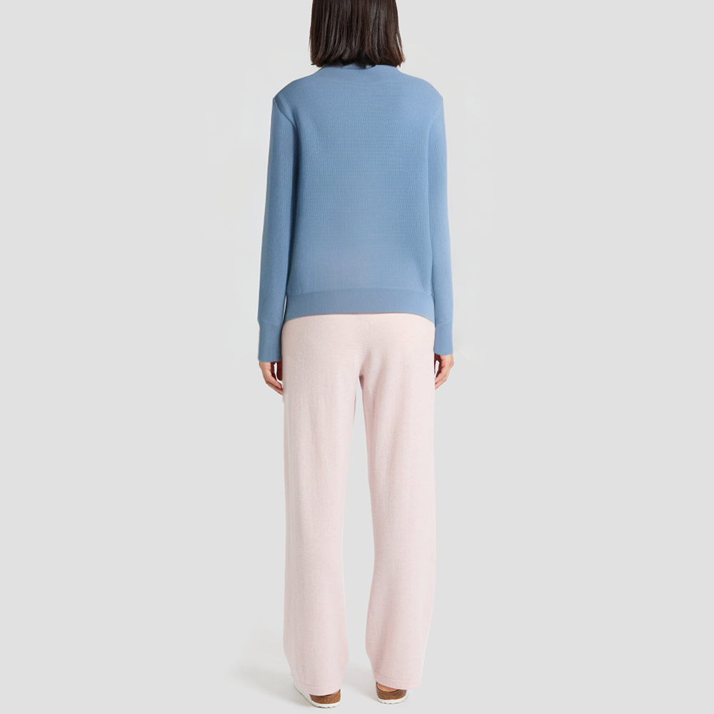 Cashmere V-neck long-sleeved knitted cardigan