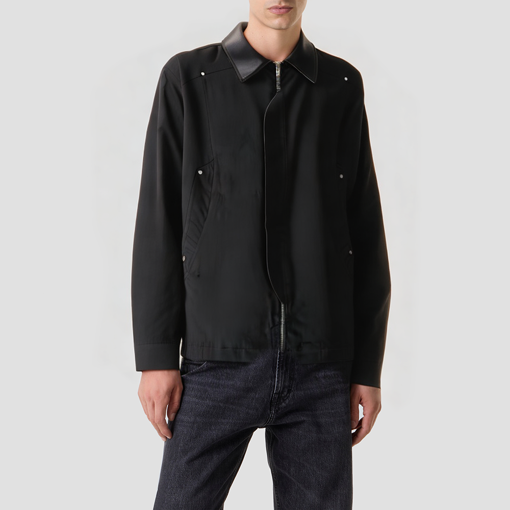 Men's loose-fitting belted jacket