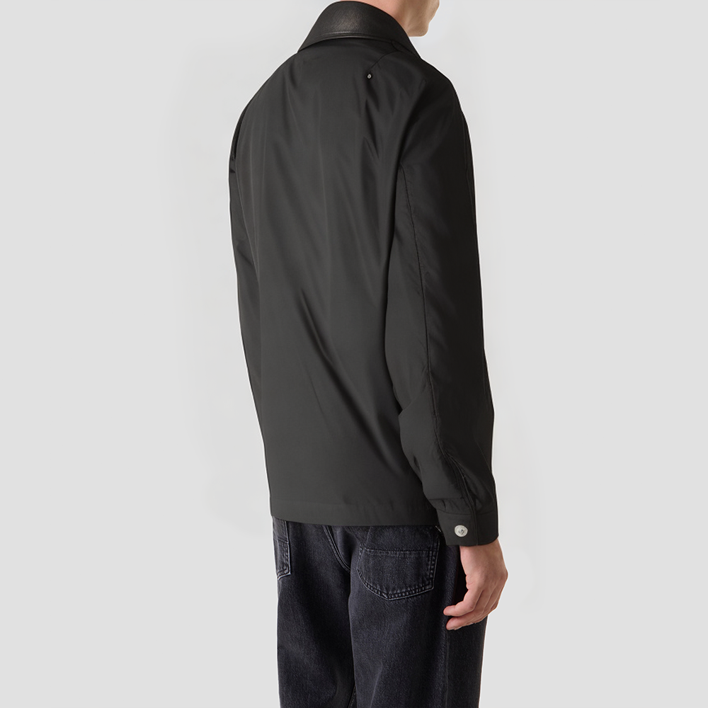 Men's loose-fitting belted jacket