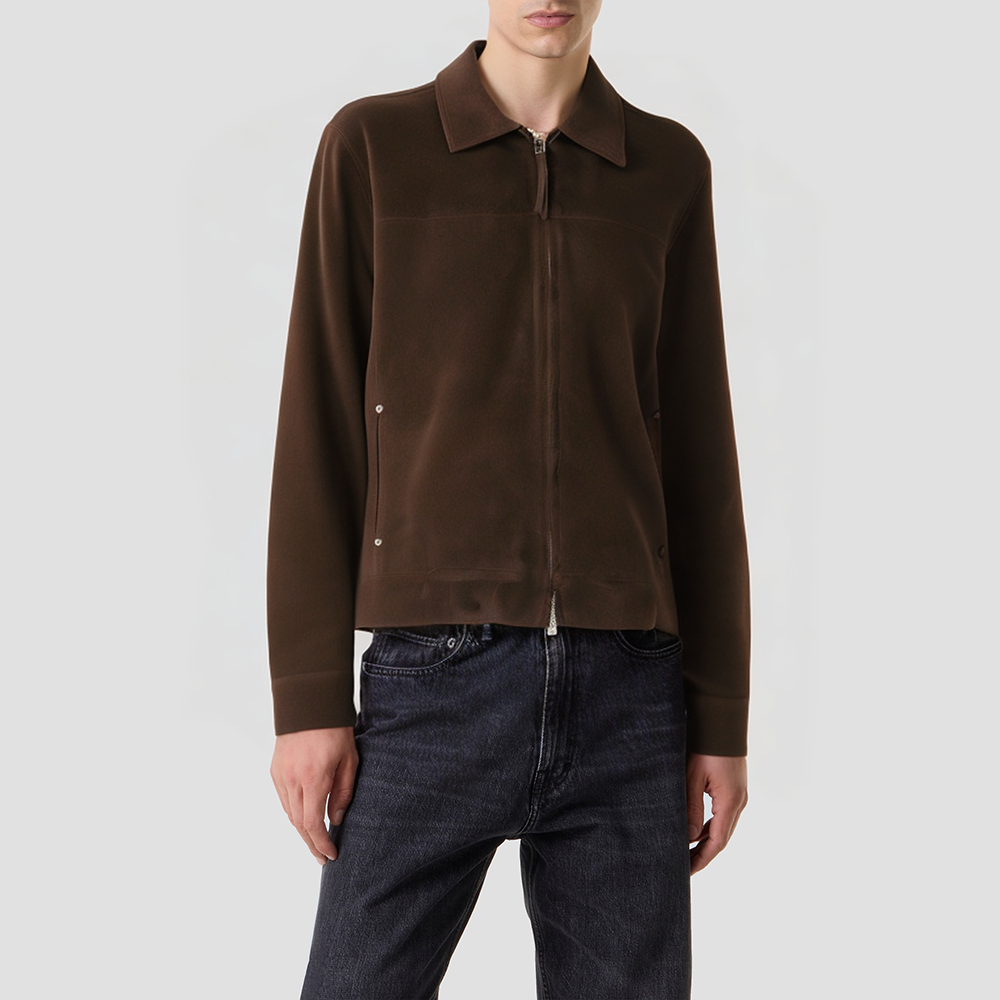 High-quality stand-collar double-layered jacket