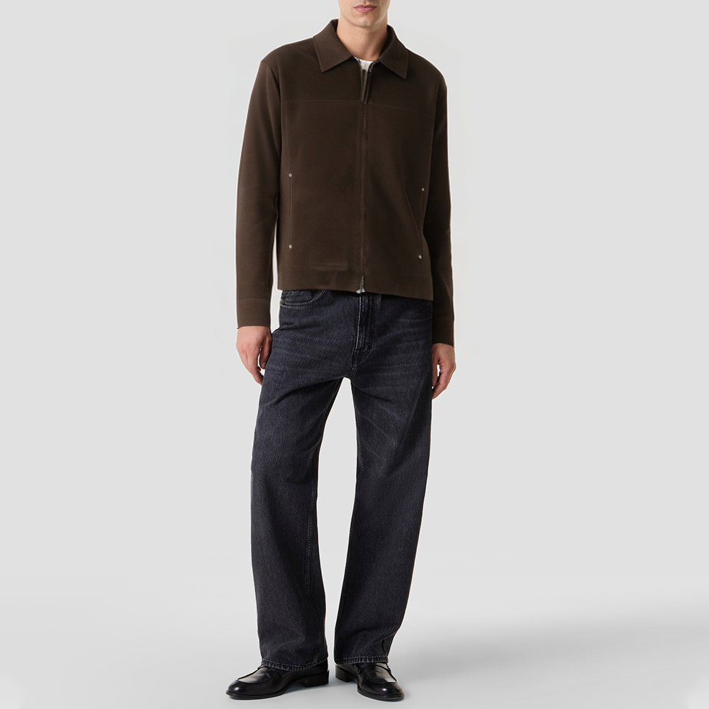 High-quality stand-collar double-layered jacket