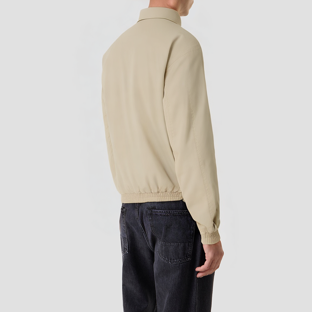 Reversible vintage-style stand-collar jacket