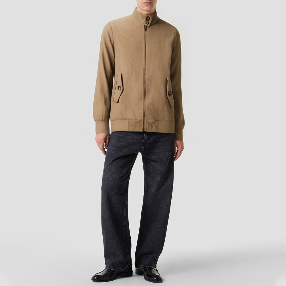 High-quality khaki corduroy jacket