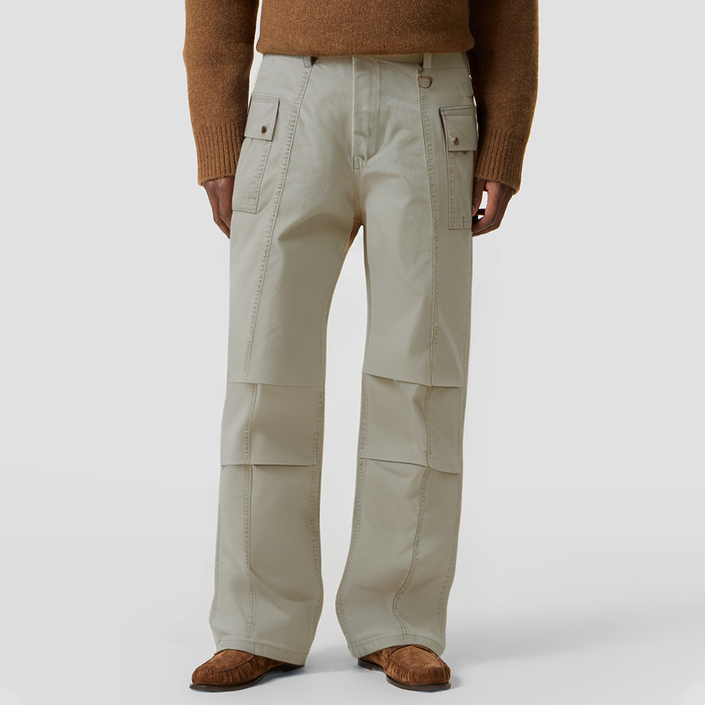 Multi-pocket casual loose-fitting work pants