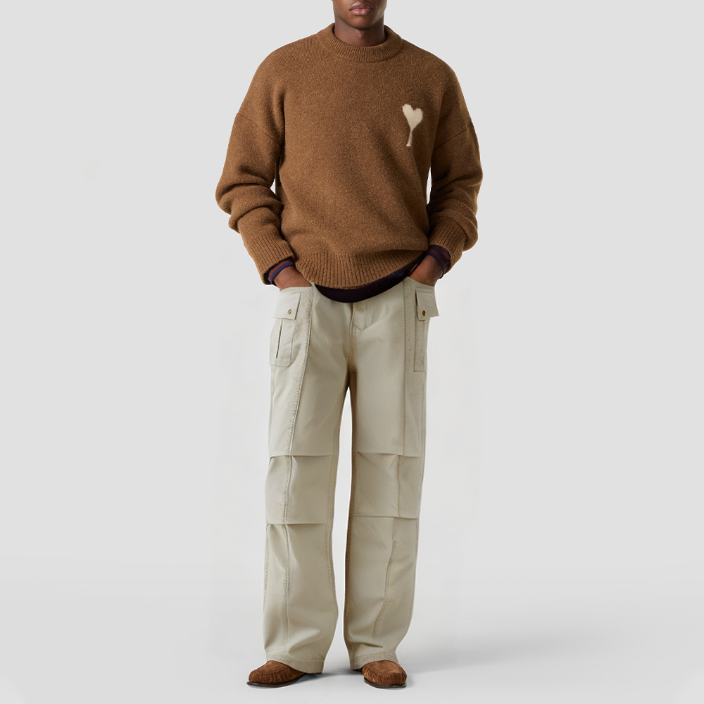 Multi-pocket casual loose-fitting work pants