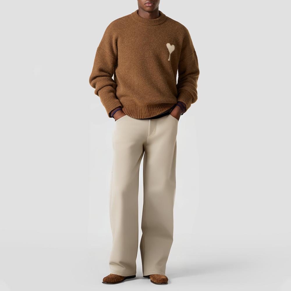 High-quality street-style wide-leg pants