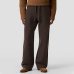 Retro high-waisted drawstring casual trousers