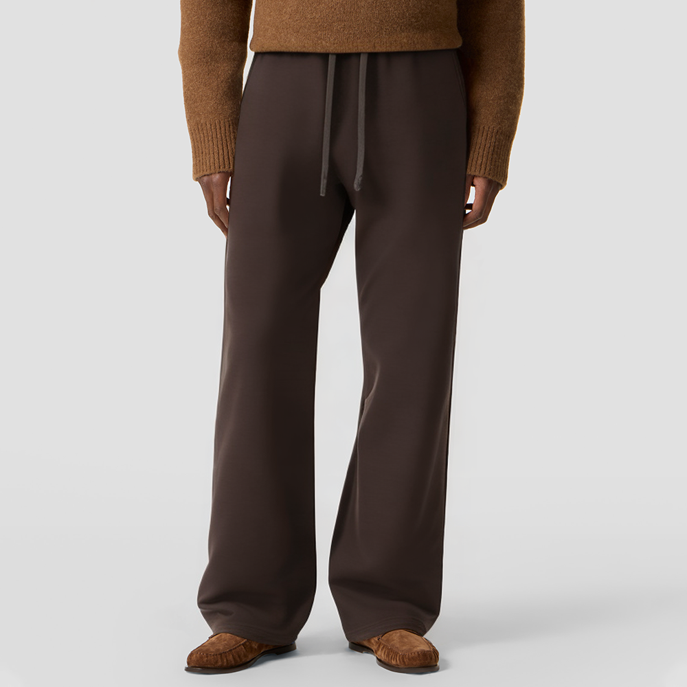 Retro high-waisted drawstring casual trousers