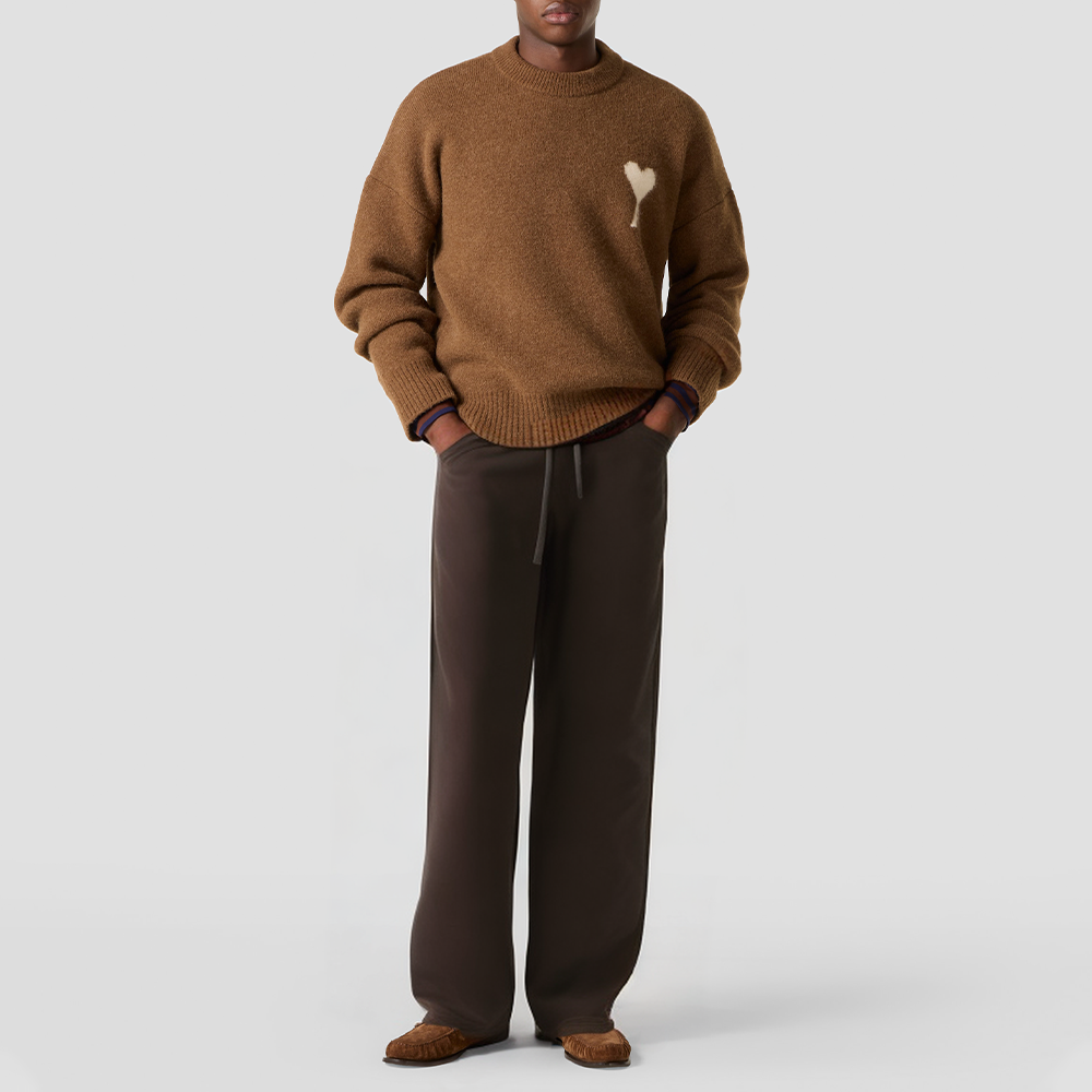 Retro high-waisted drawstring casual trousers