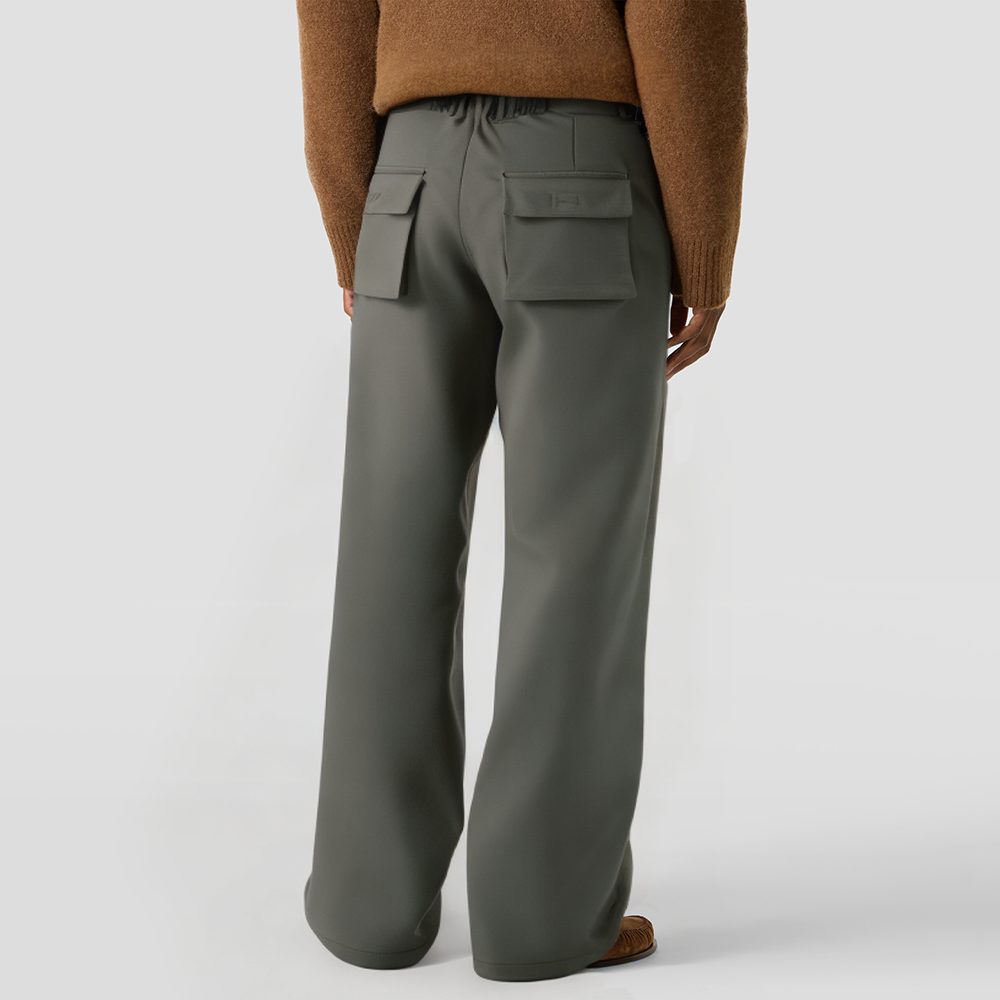 Street style wide-leg trousers