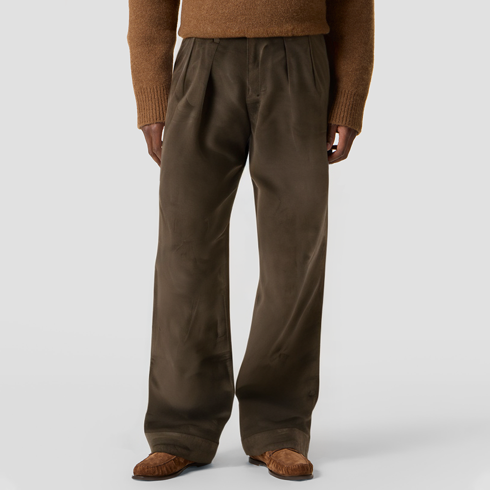 Retro brown corduroy trousers
