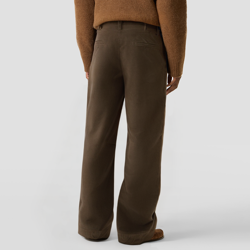 Retro brown corduroy trousers