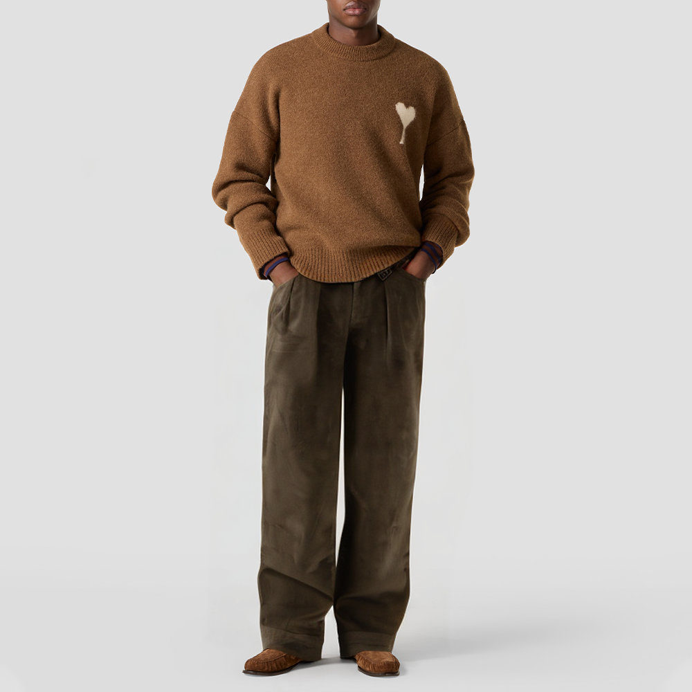 Retro brown corduroy trousers